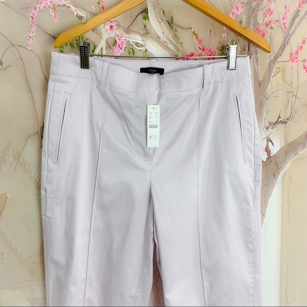 NEW J Crew Lavender Point Cotton Dress Pants - Picture 3 of 10